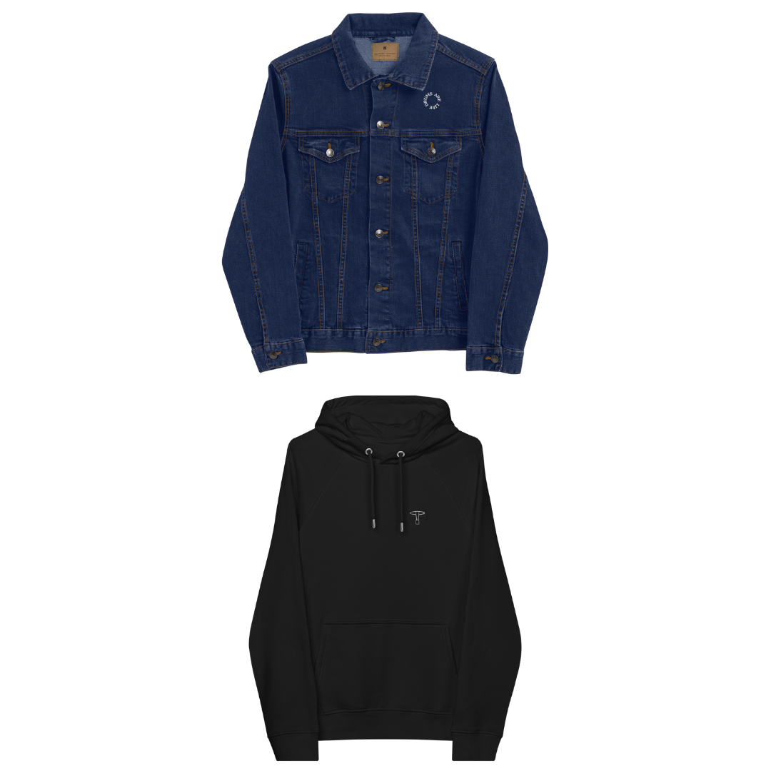 Winter and Fall Are Life - Denim Jacket + Hoodie