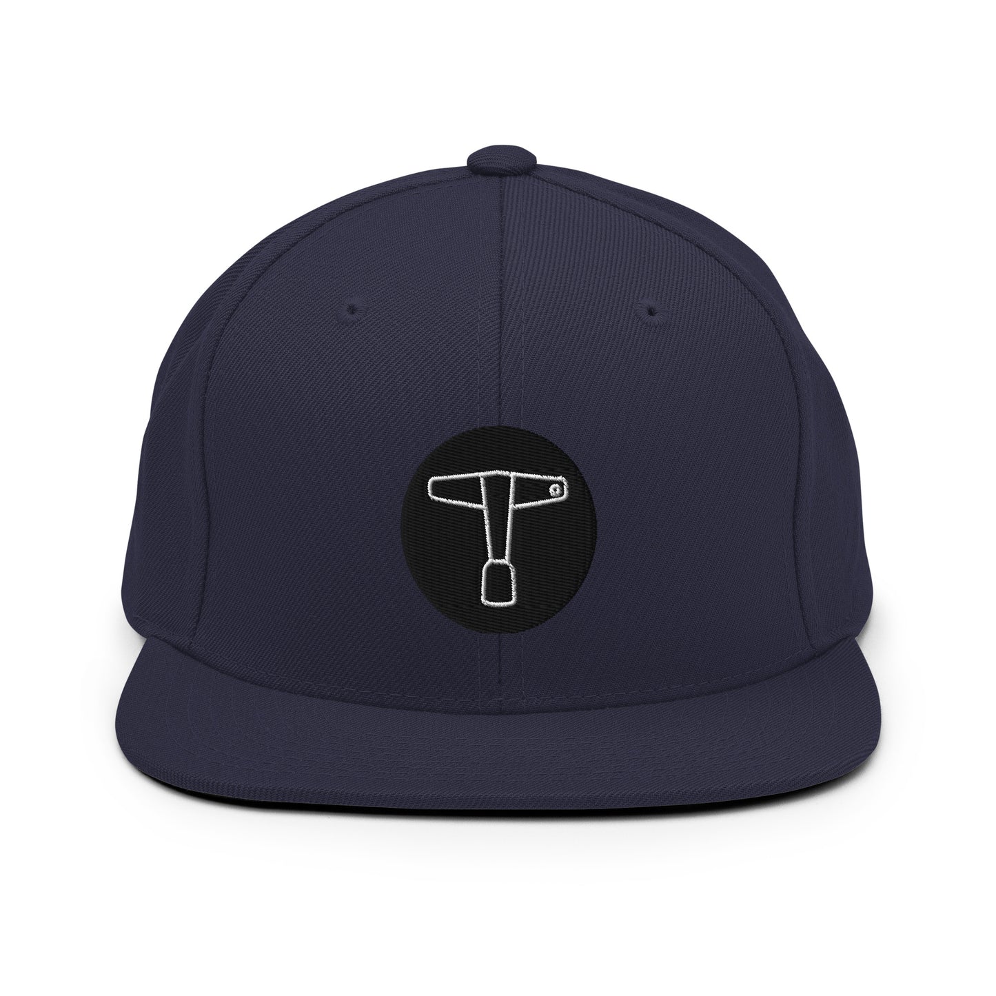 Drum Key Embroidered Snapback Hat