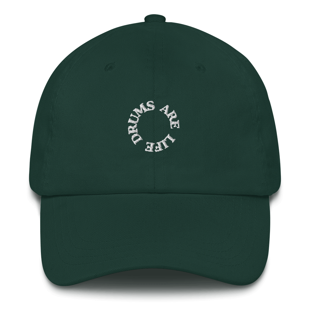 Drums Are Life Embroidered Dad Hat