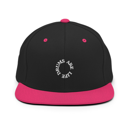 Drums Are Life Embroidered Snapback Hat