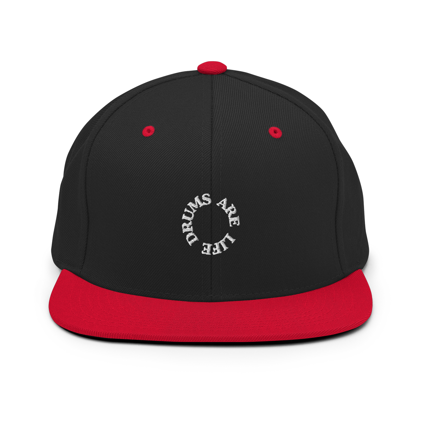 Drums Are Life Embroidered Snapback Hat