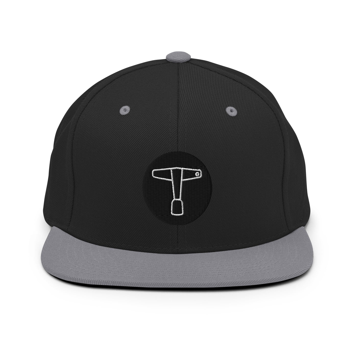 Drum Key Embroidered Snapback Hat