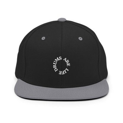 Drums Are Life Embroidered Snapback Hat