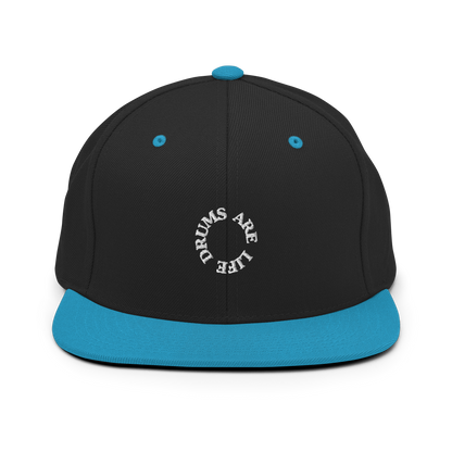 Drums Are Life Embroidered Snapback Hat