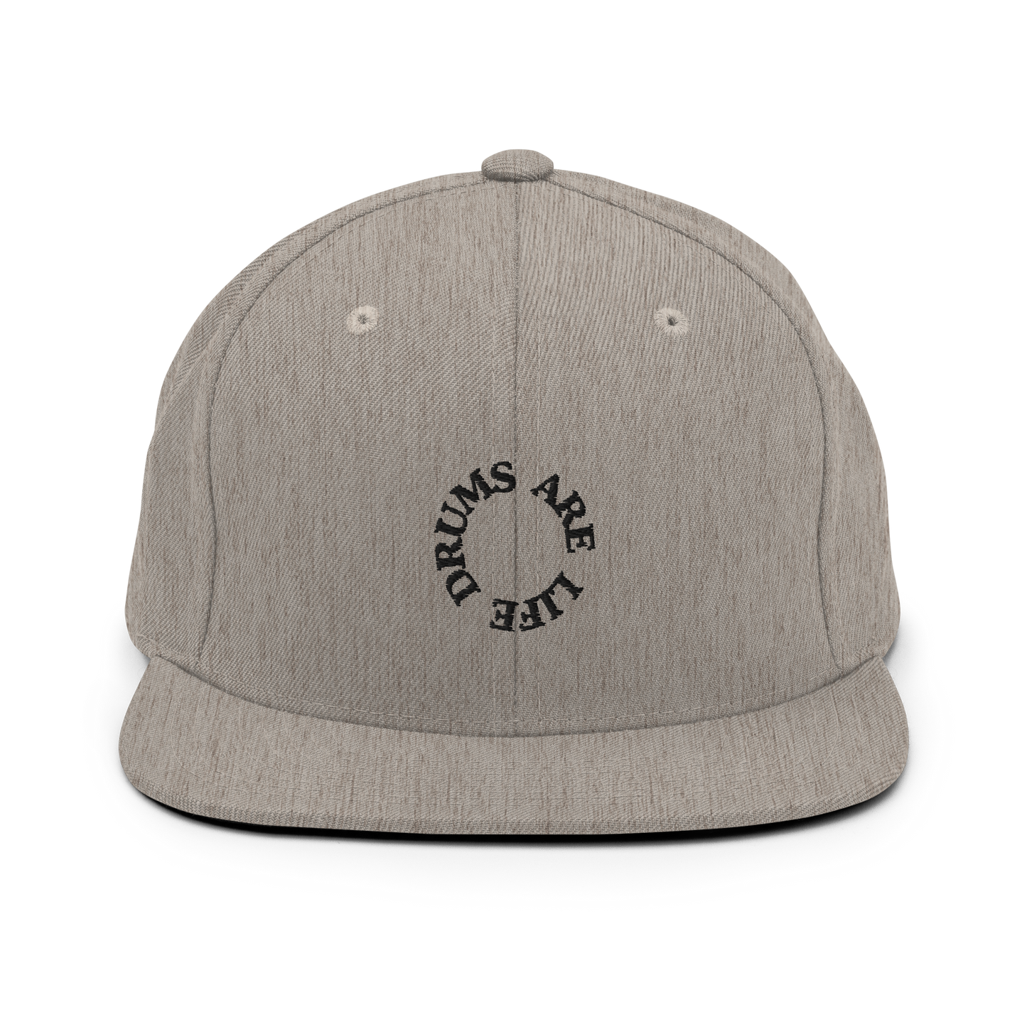 Drums Are Life Embroidered Snapback Hat