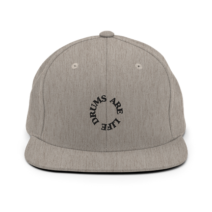 Drums Are Life Embroidered Snapback Hat