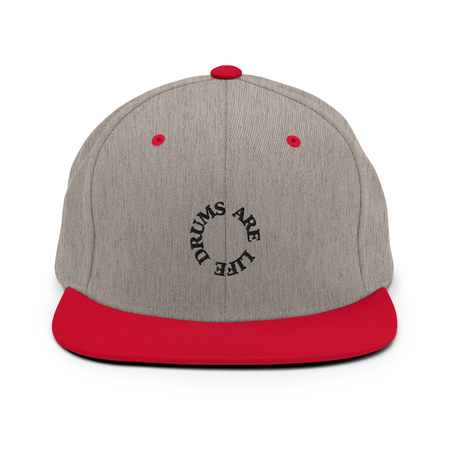 Drums Are Life Embroidered Snapback Hat