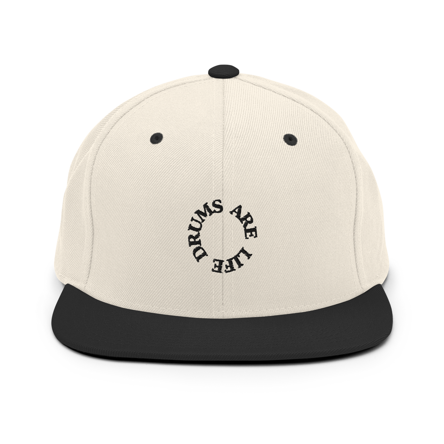 Drums Are Life Embroidered Snapback Hat