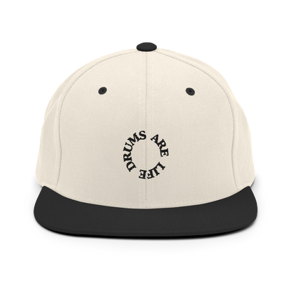 Drums Are Life Embroidered Snapback Hat