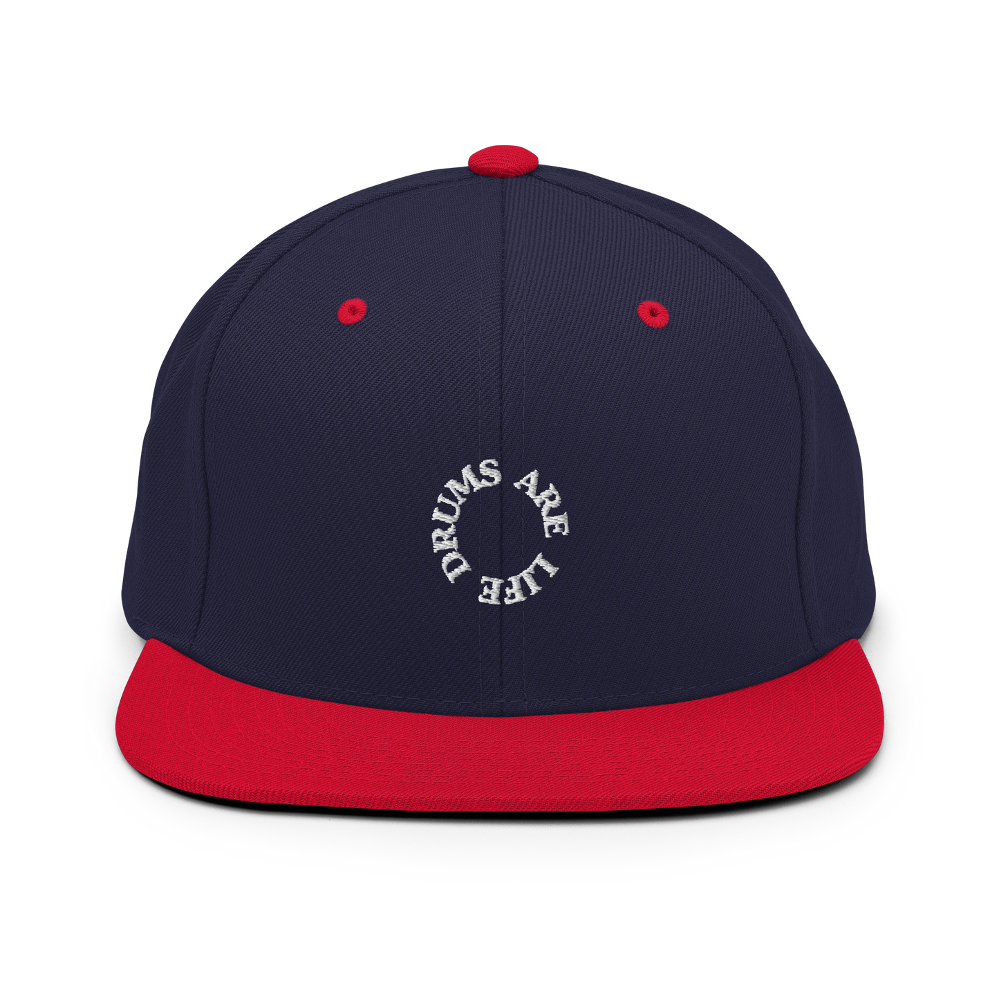 Drums Are Life Embroidered Snapback Hat