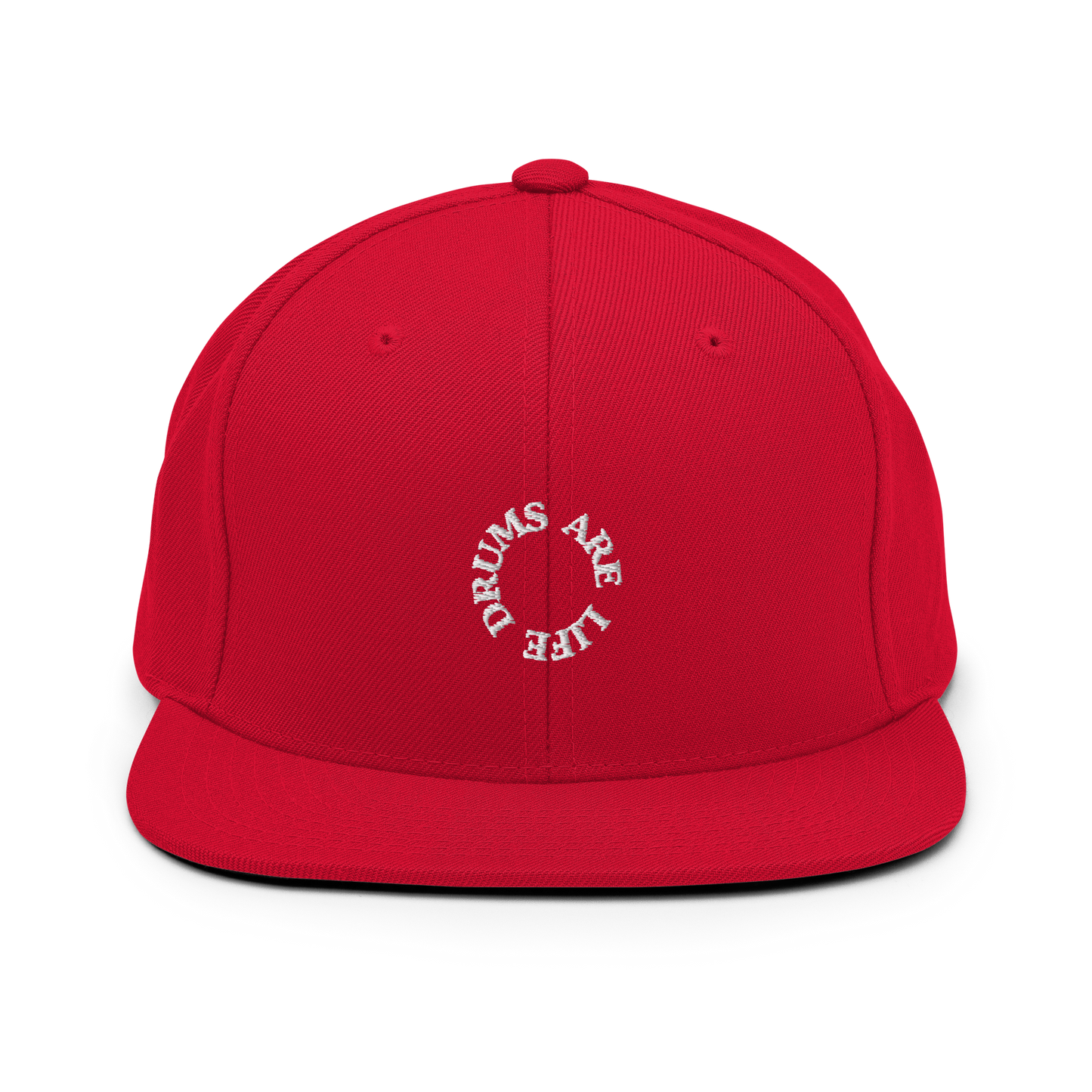 Drums Are Life Embroidered Snapback Hat