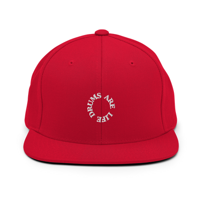 Drums Are Life Embroidered Snapback Hat