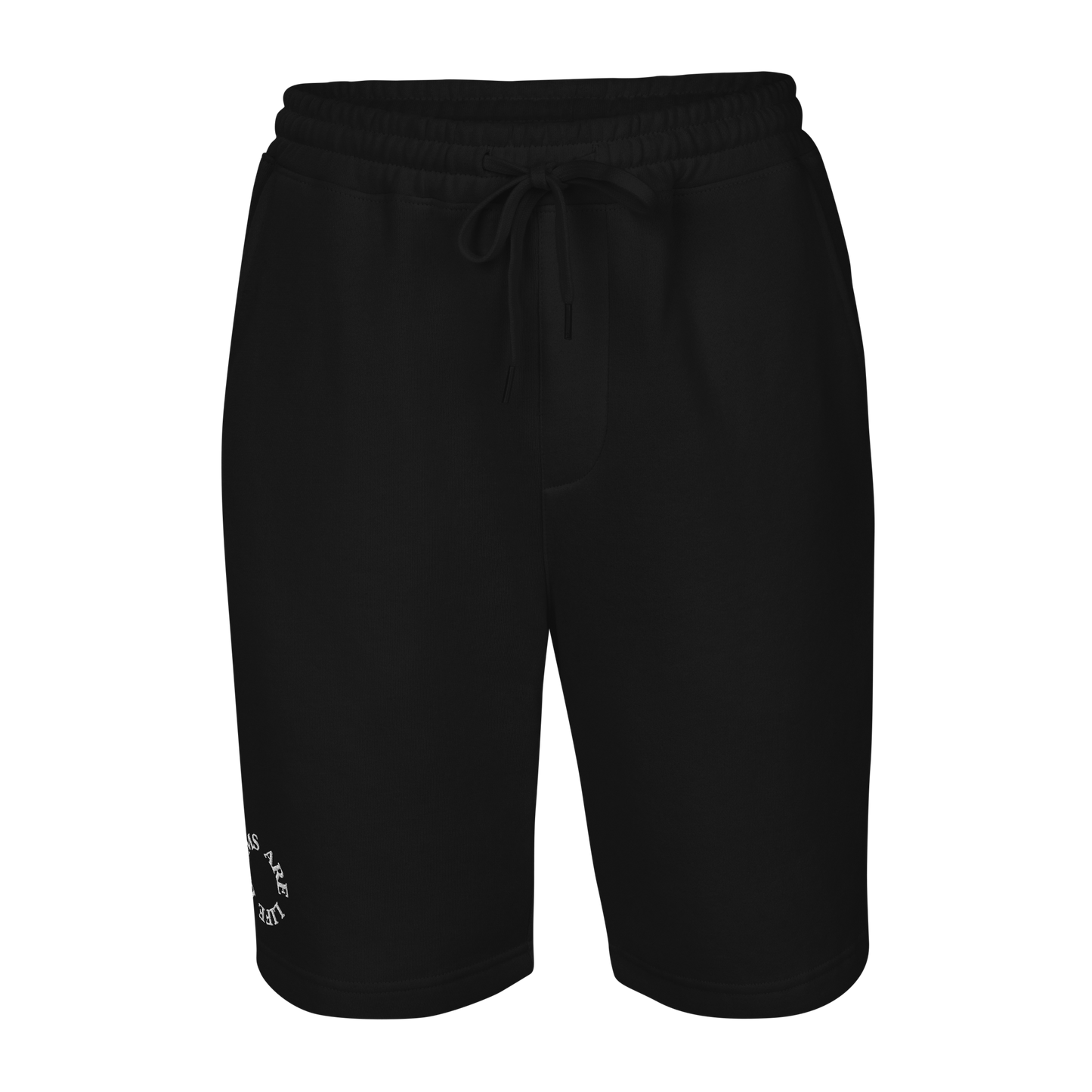 Drums Are Life Embroidered Men's Fleece Shorts