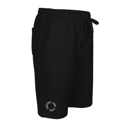 Drums Are Life Embroidered Men's Fleece Shorts