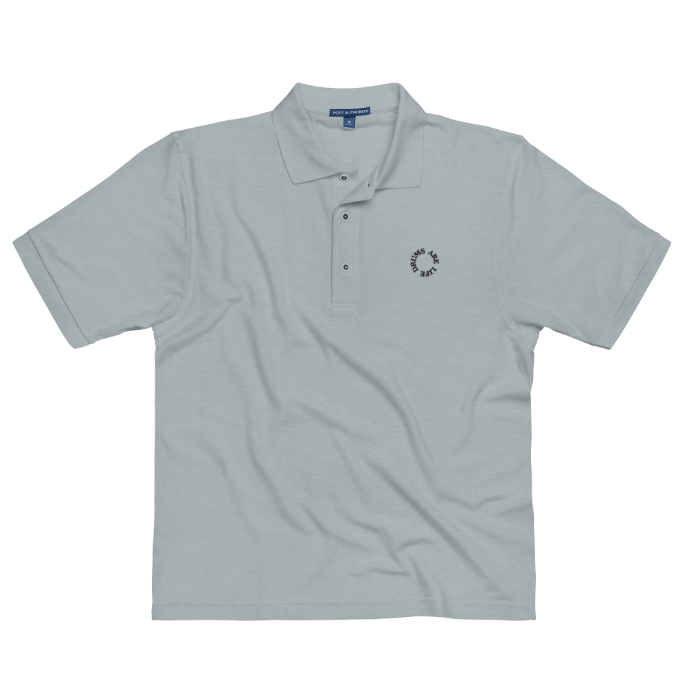 Drums Are Life Embroidered Men's Premium Polo