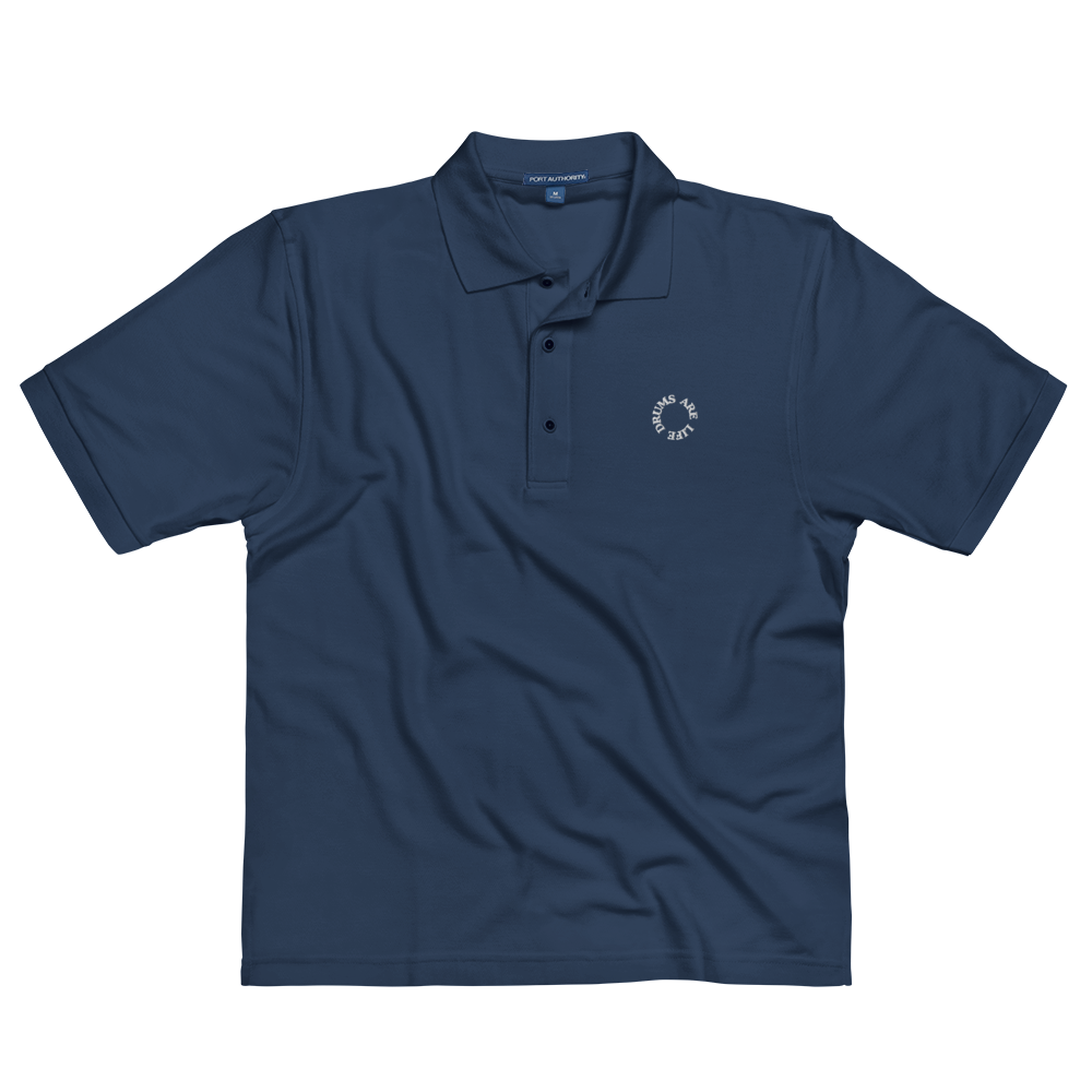 Drums Are Life Embroidered Men's Premium Polo