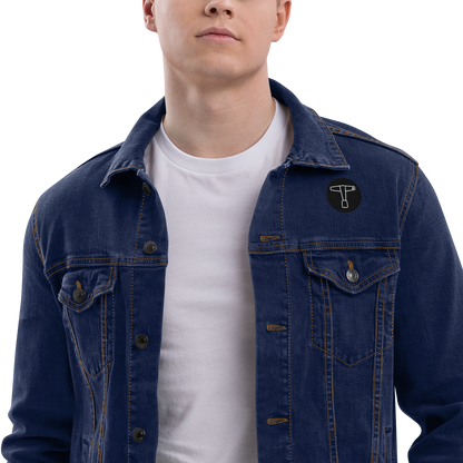 Embroidered Drum Key Unisex Denim Jacket